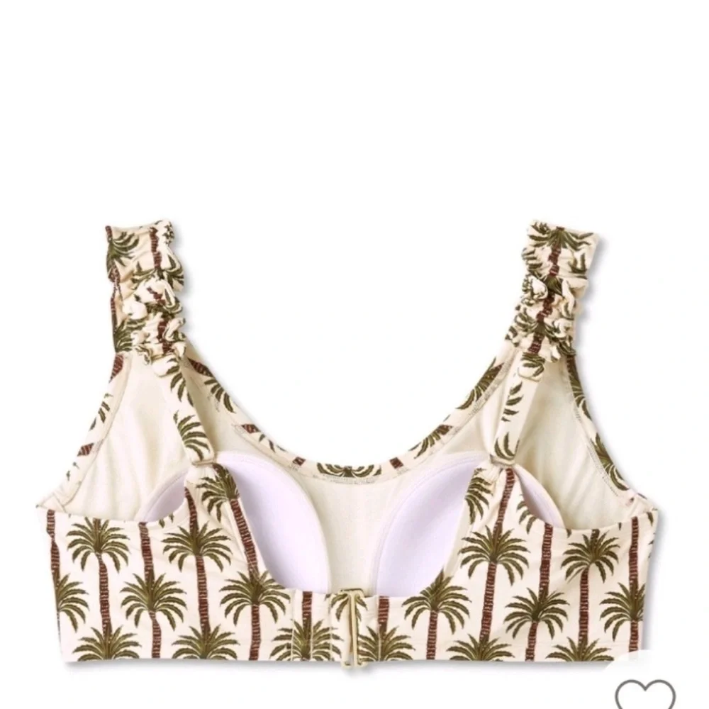 Agua Bendita X Target Bikini 2 Piece Set Palm Print 2X NWOT
